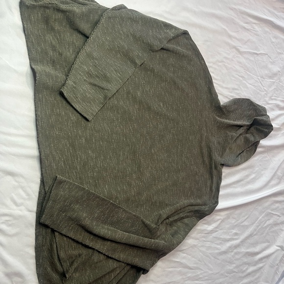 Striped Green Hooded Sweater - Picture 4 of 4